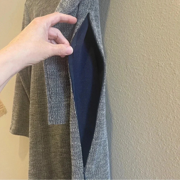 Theory Plentiful Mimi H Tweed Dress Navy M - Picture 12 of 13